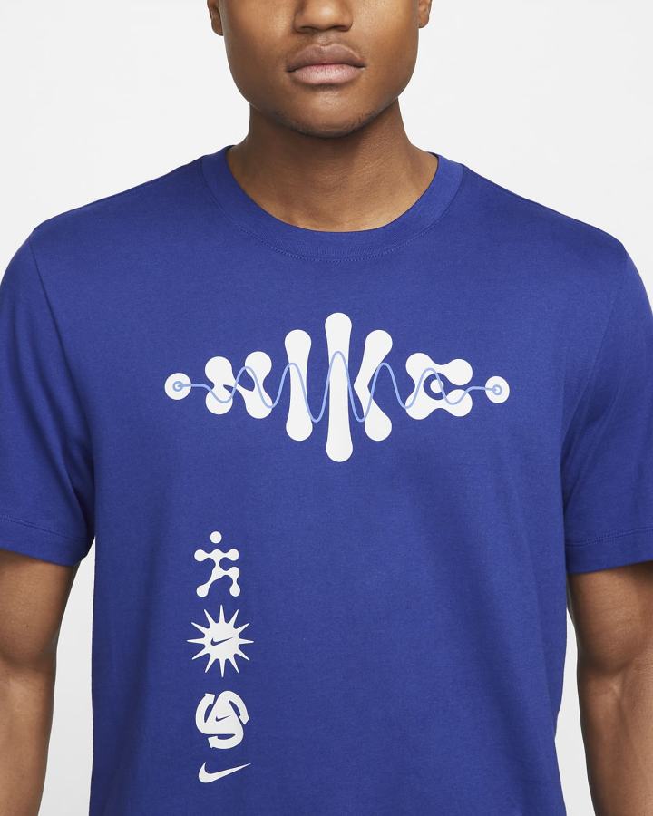 Camiseta Nike Dri-FIT Wild Run Running Hombre Azul Real Oscuro Azules | JBLTH-9381