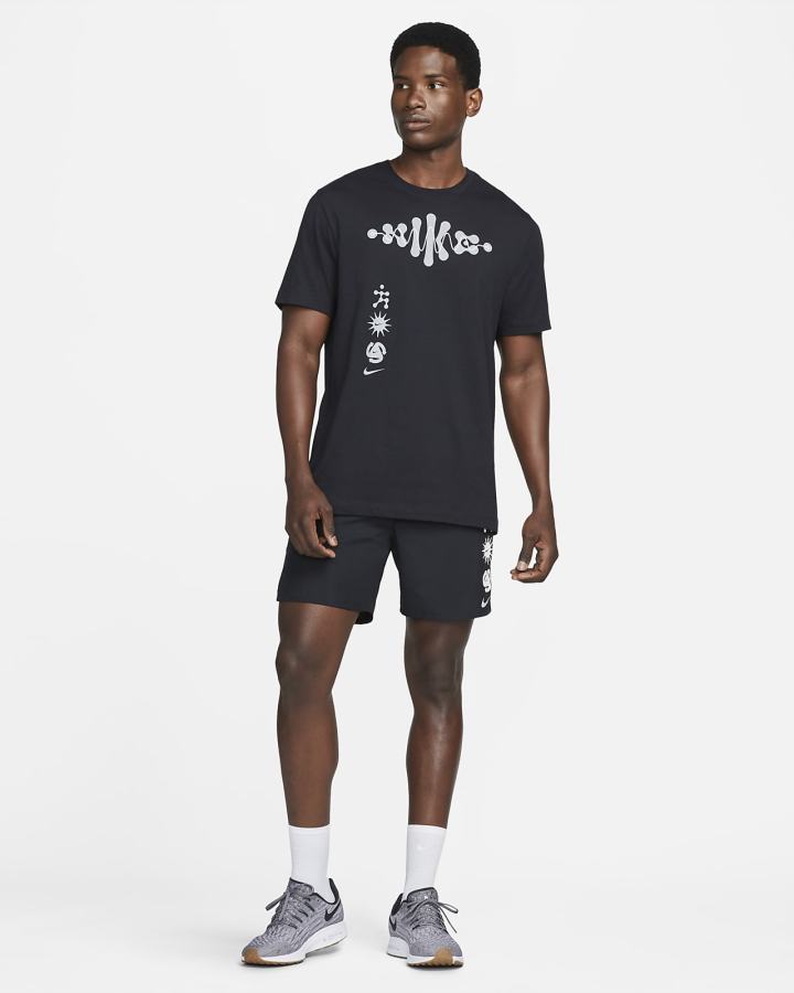 Camiseta Nike Dri-FIT Wild Run Running Hombre Negras | QFGNA-9308