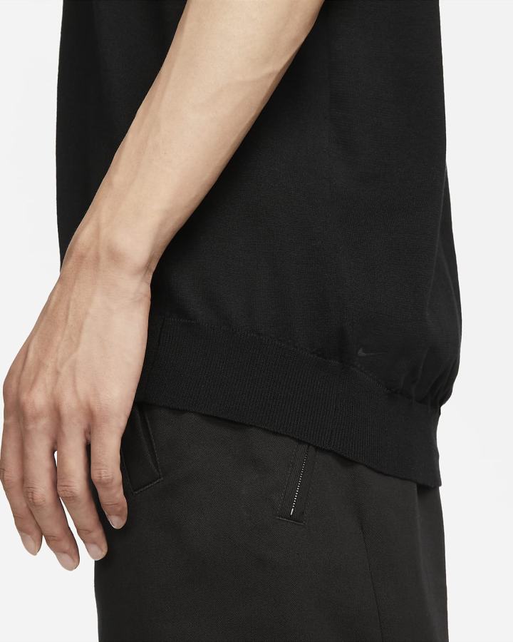 Camiseta Nike ESC Open-Collar Top Hombre Negras | GXYVA-2360