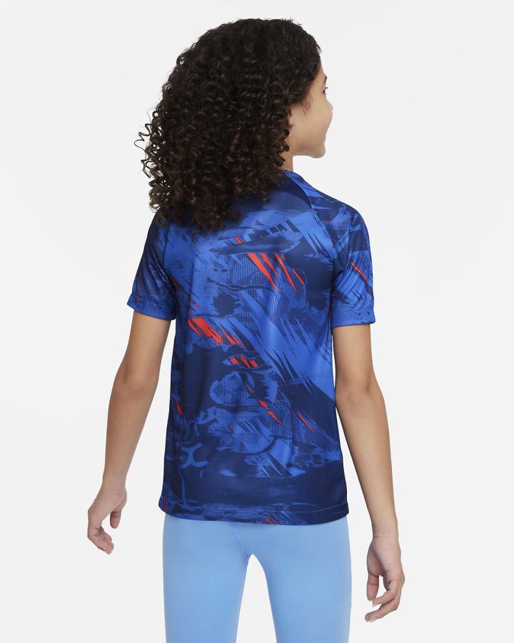 Camiseta Nike England Kids Dri-FIT Pre-Match Soccer Top Niño Azules Azul Real Rojas Azules | JWNVZ-1963