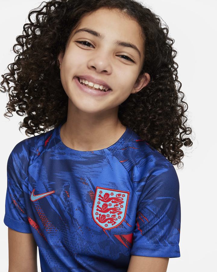 Camiseta Nike England Kids Dri-FIT Pre-Match Soccer Top Niño Azules Azul Real Rojas Azules | JWNVZ-1963