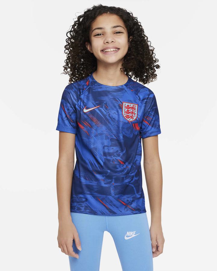 Camiseta Nike England Kids Dri-FIT Pre-Match Soccer Top Niño Azules Azul Real Rojas Azules | JWNVZ-1963