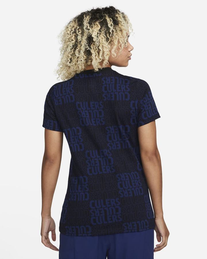 Camiseta Nike FC Barcelona Soccer Mujer Negras | SKVDY-8015