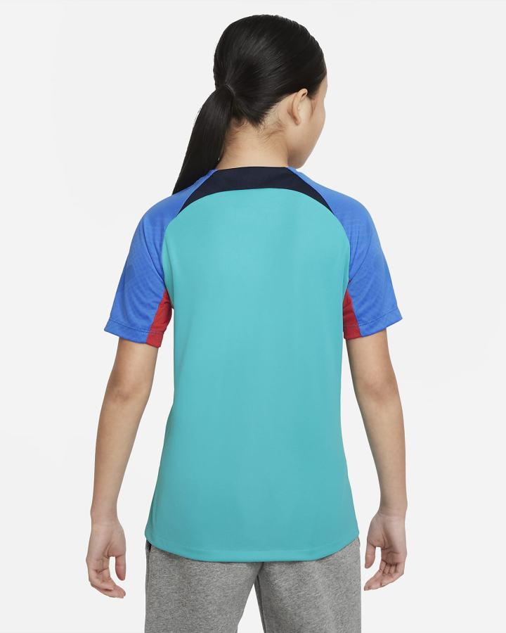 Camiseta Nike FC Barcelona Strike Kids Dri-FIT Short-Sleeve Soccer Top Niña Turquesa Claro Azules Obsidian | MFYJU-6392