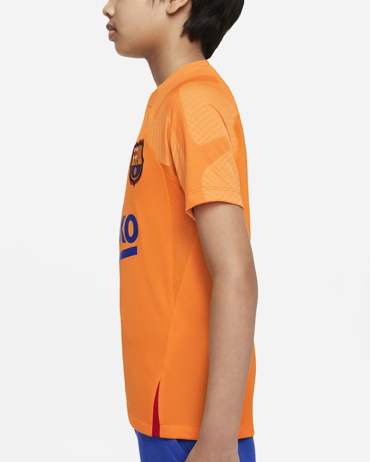 Camiseta Nike FC Barcelona Strike Kids Dri-FIT Short-Sleeve Soccer Top Niña Naranjas Rojas Negras | YPRQT-4872