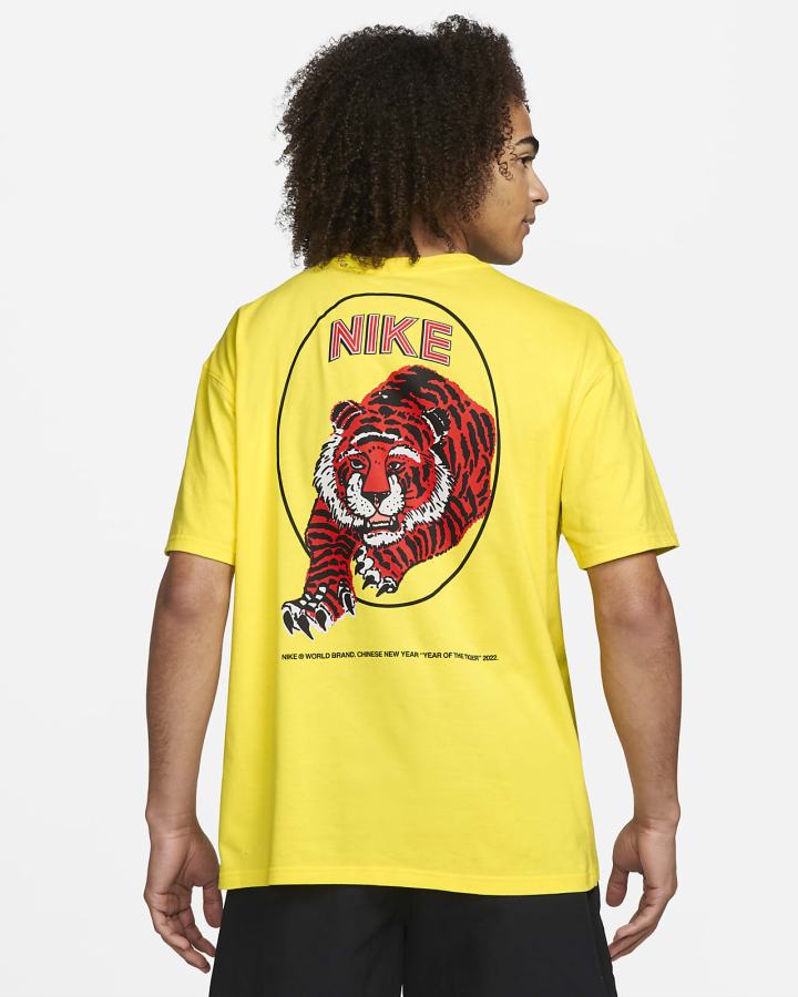 Camiseta Nike Hombre Amarillo | WPMID-7916