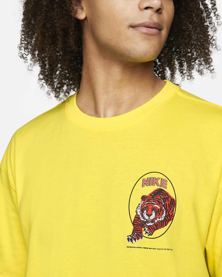 Camiseta Nike Hombre Amarillo | WPMID-7916
