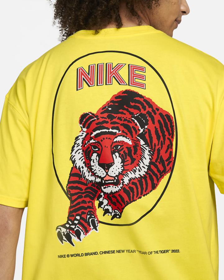 Camiseta Nike Hombre Amarillo | WPMID-7916
