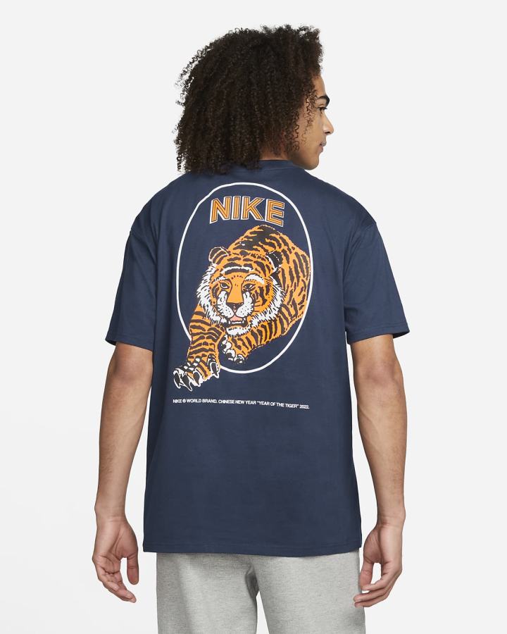 Camiseta Nike Hombre Azul Marino | TJIRW-4106