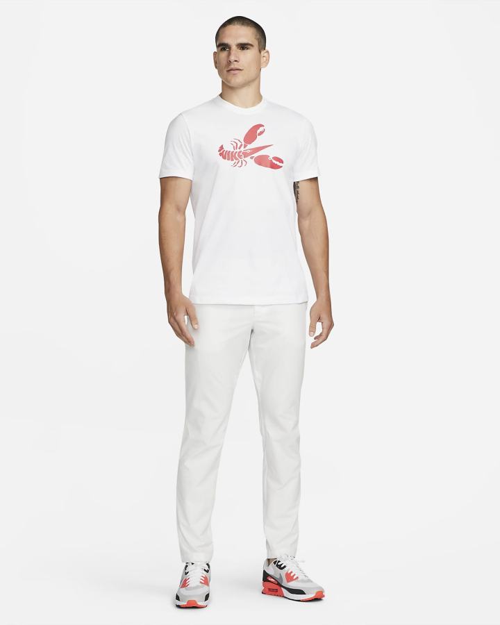 Camiseta Nike Hombre Blancas | PQBWT-5798