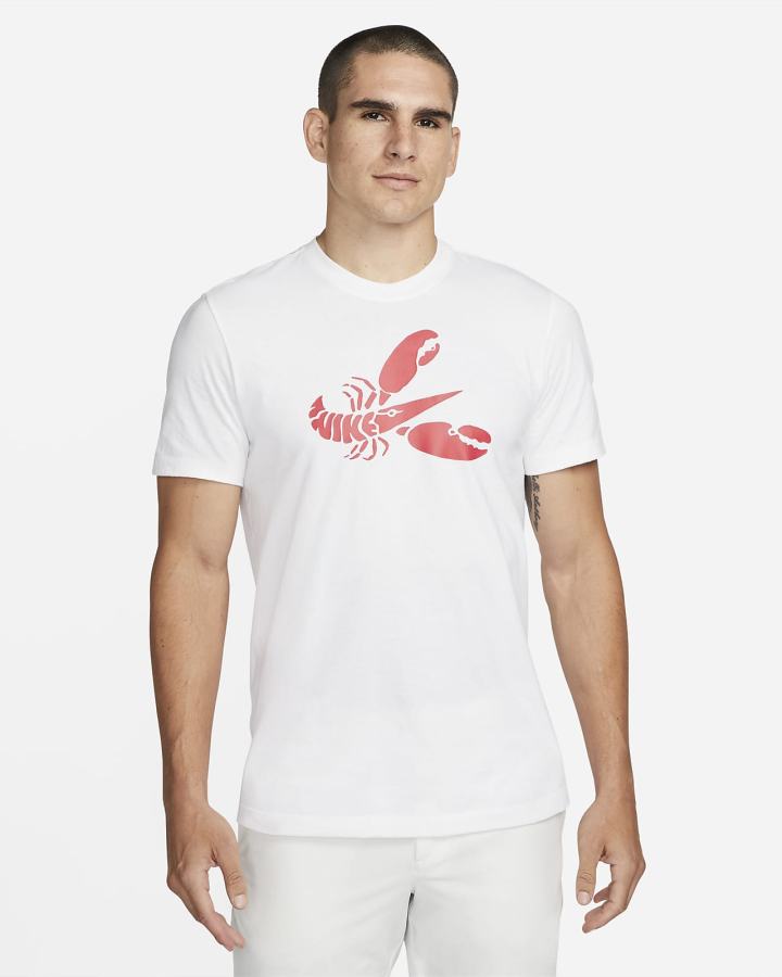 Camiseta Nike Hombre Blancas | PQBWT-5798