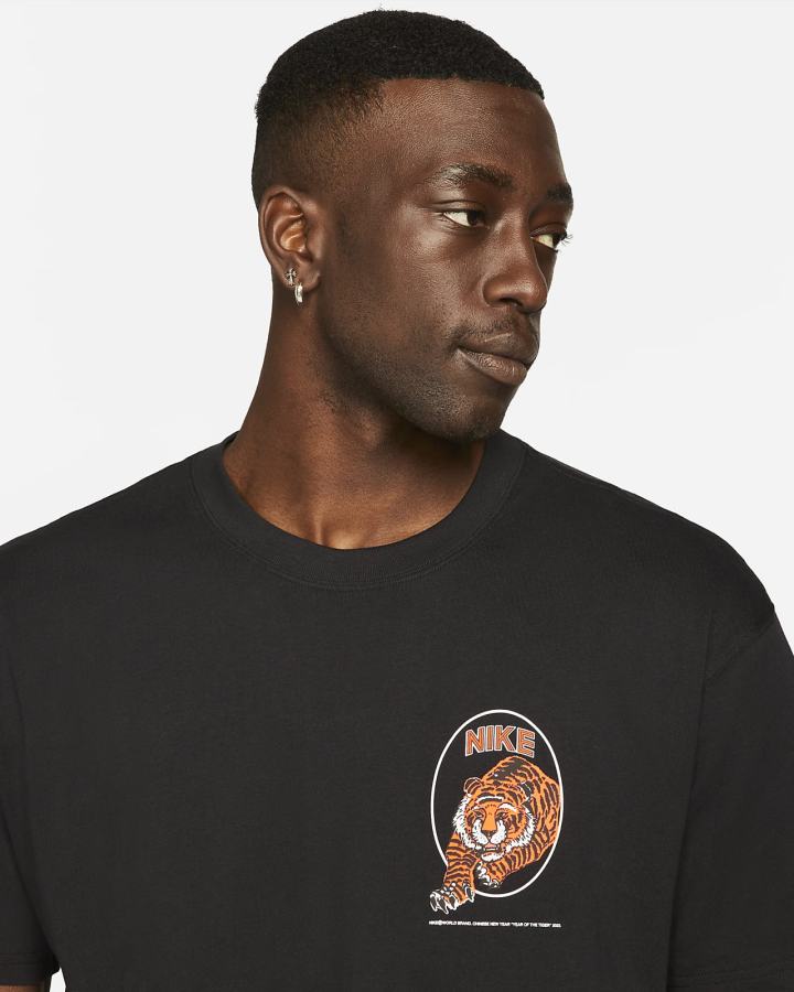 Camiseta Nike Hombre Negras | NDLBA-3975