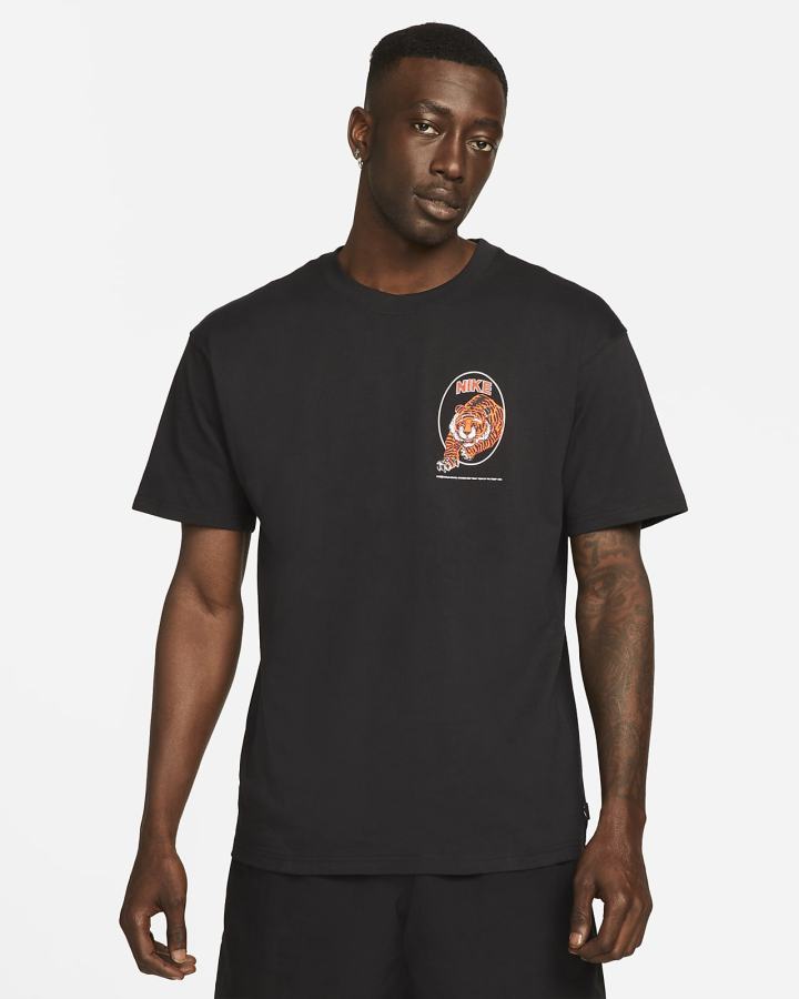 Camiseta Nike Hombre Negras | NDLBA-3975