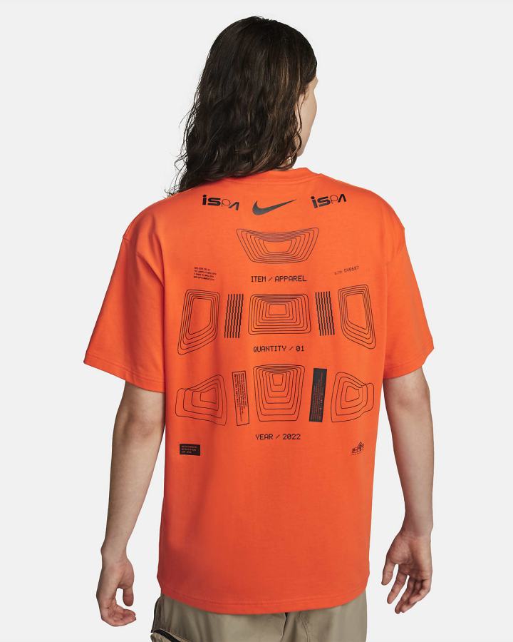 Camiseta Nike ISPA Estampadas Hombre Naranjas | VJMHQ-4825