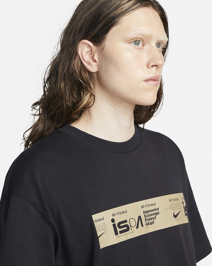 Camiseta Nike ISPA Estampadas Hombre Negras | SULZH-9706