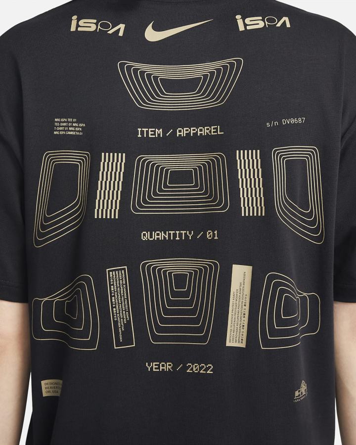 Camiseta Nike ISPA Estampadas Hombre Negras | SULZH-9706