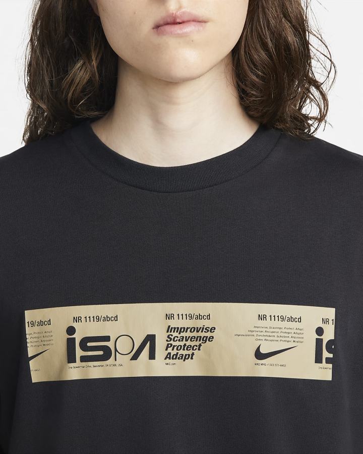 Camiseta Nike ISPA Estampadas Hombre Negras | SULZH-9706