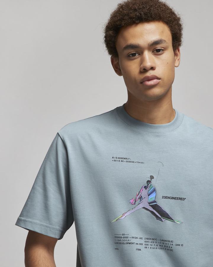 Camiseta Nike Jordan 23 Engineered Estampadas Hombre Gris | PJRDK-9630