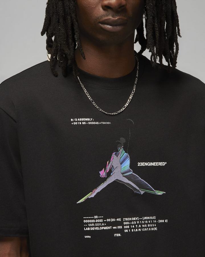Camiseta Nike Jordan 23 Engineered Estampadas Hombre Negras | WYGQR-6317