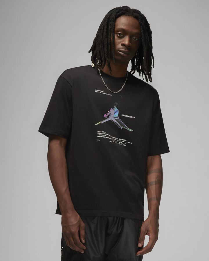 Camiseta Nike Jordan 23 Engineered Estampadas Hombre Negras | WYGQR-6317