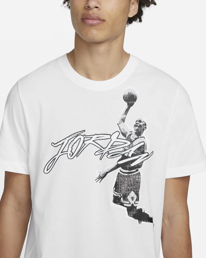 Camiseta Nike Jordan Air Dri-FIT Hombre Blancas Negras | OFGSZ-7985