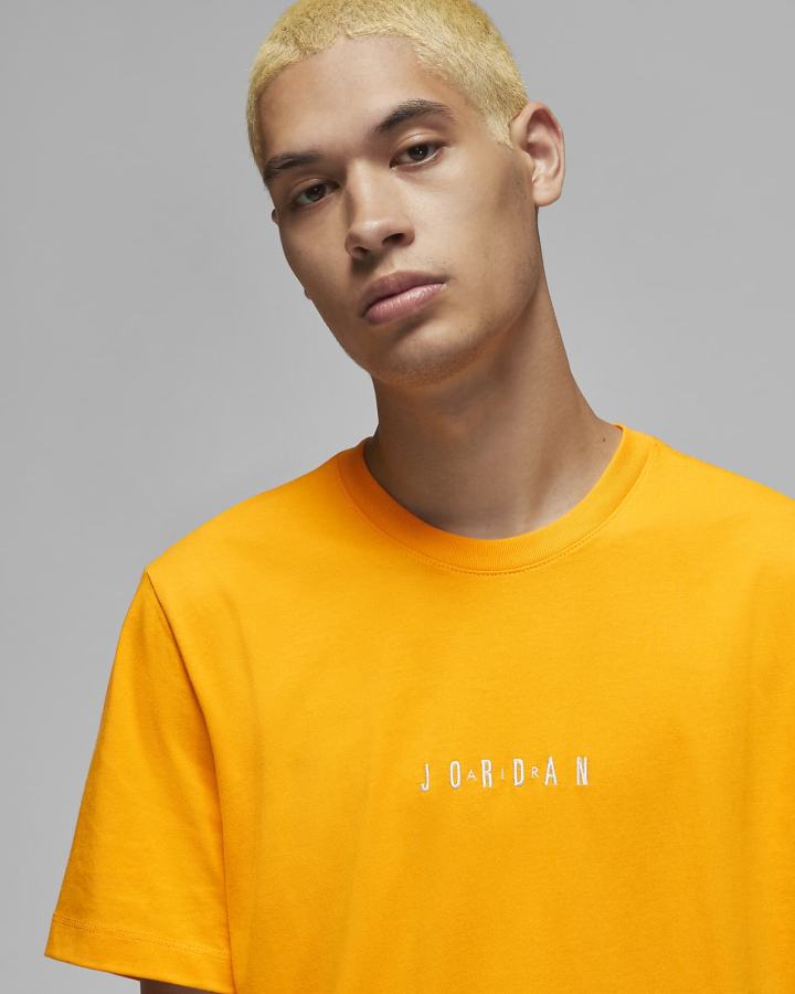 Camiseta Nike Jordan Air Hombre Amarillo | BFWYV-9078