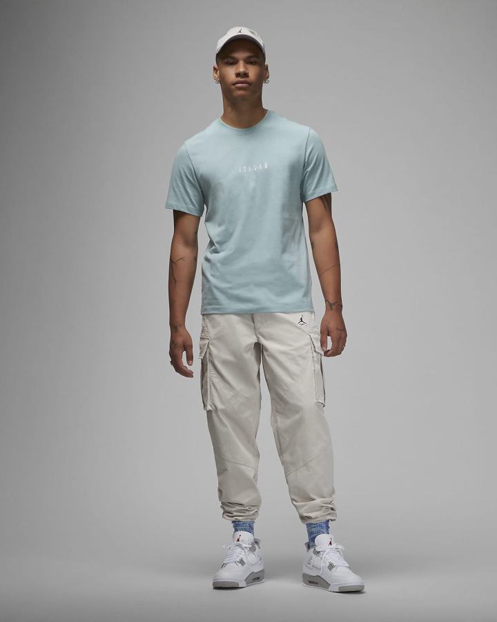 Camiseta Nike Jordan Air Hombre Azules | VZEMU-7854