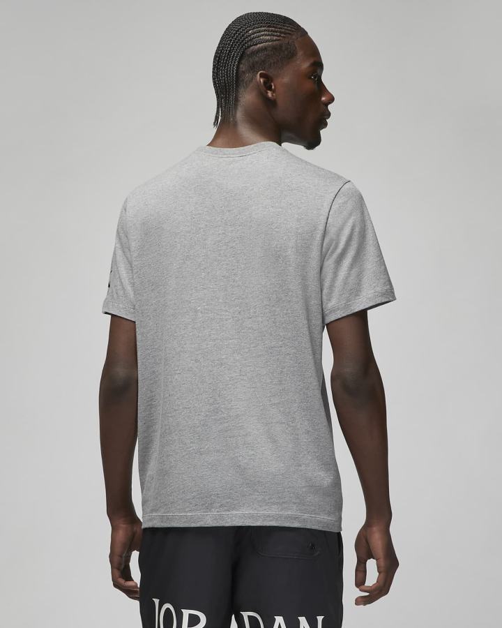 Camiseta Nike Jordan Air Hombre Gris Oscuro Negras | ULYWI-4706