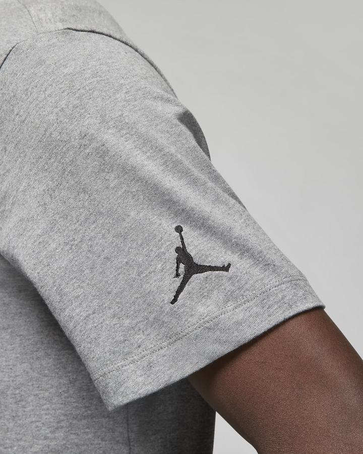 Camiseta Nike Jordan Air Hombre Gris Oscuro Negras | ULYWI-4706