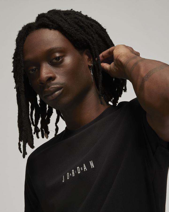 Camiseta Nike Jordan Air Hombre Negras | PEULR-9782