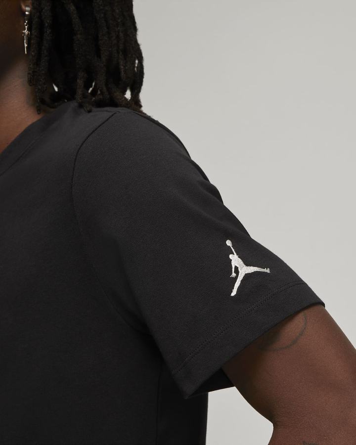 Camiseta Nike Jordan Air Hombre Negras | PEULR-9782