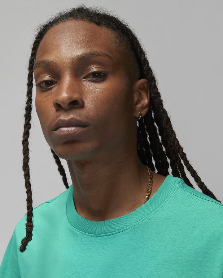 Camiseta Nike Jordan Air Hombre Turquesa | CTUFB-3725