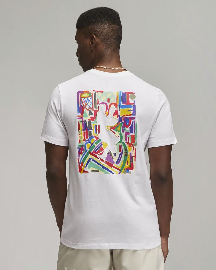 Camiseta Nike Jordan Brand Estampadas Hombre Blancas | IOPRA-7293