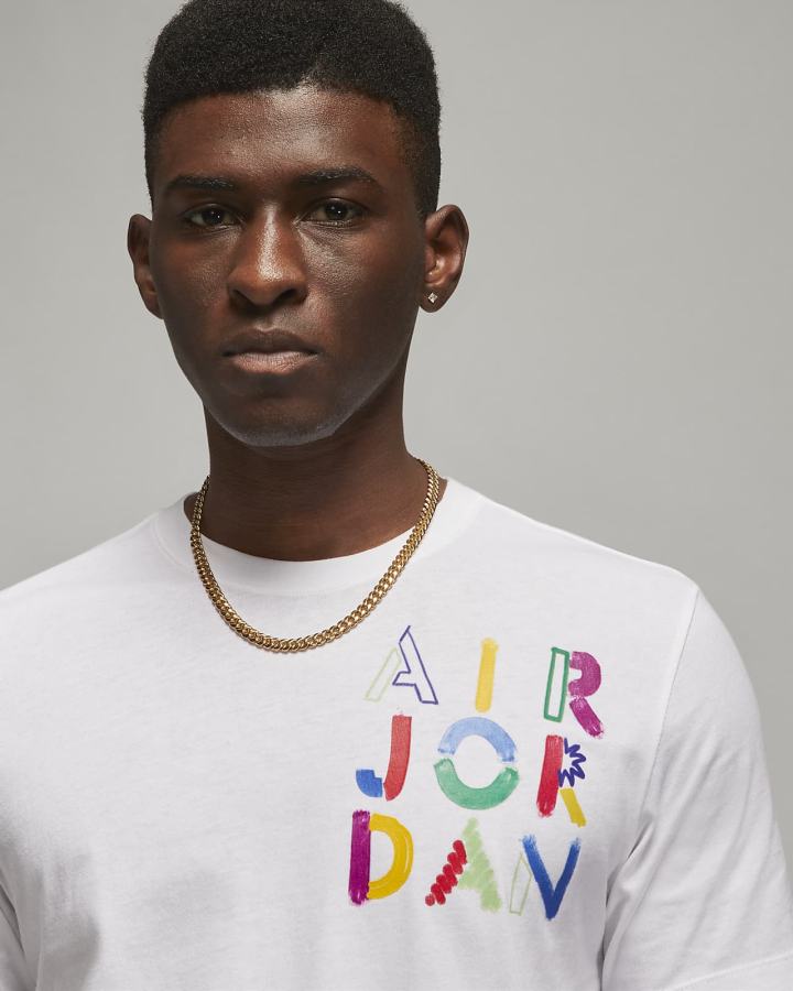 Camiseta Nike Jordan Brand Estampadas Hombre Blancas | IOPRA-7293