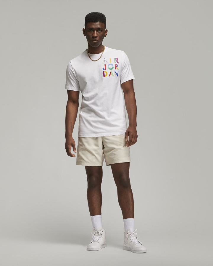 Camiseta Nike Jordan Brand Estampadas Hombre Blancas | IOPRA-7293