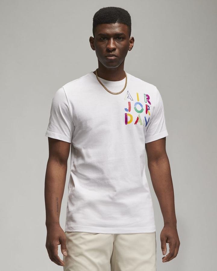 Camiseta Nike Jordan Brand Estampadas Hombre Blancas | IOPRA-7293