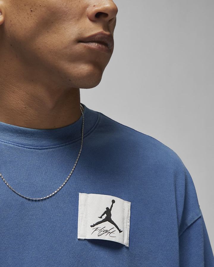 Camiseta Nike Jordan Flight Essentials Oversized Hombre Azules | FVGPR-3708
