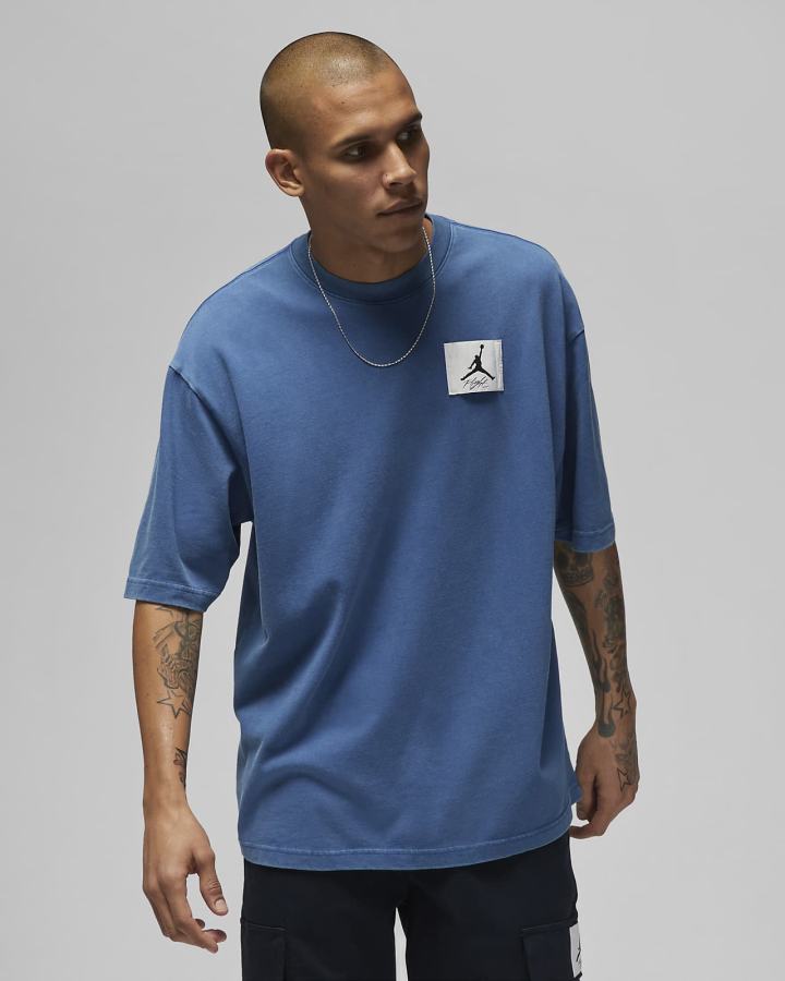 Camiseta Nike Jordan Flight Essentials Oversized Hombre Azules | FVGPR-3708