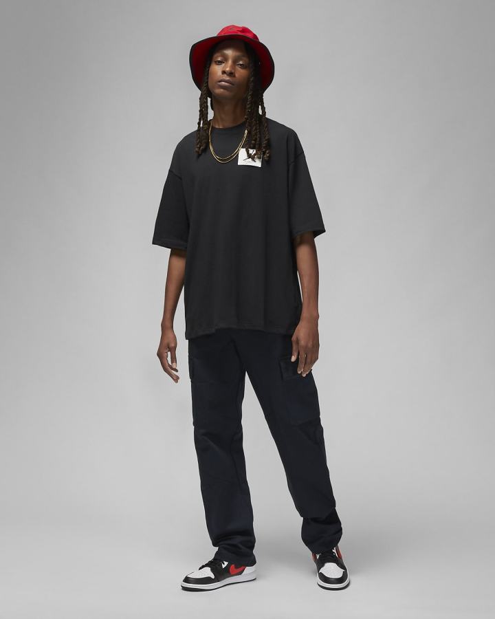 Camiseta Nike Jordan Flight Essentials Oversized Hombre Negras | MHJQW-4157