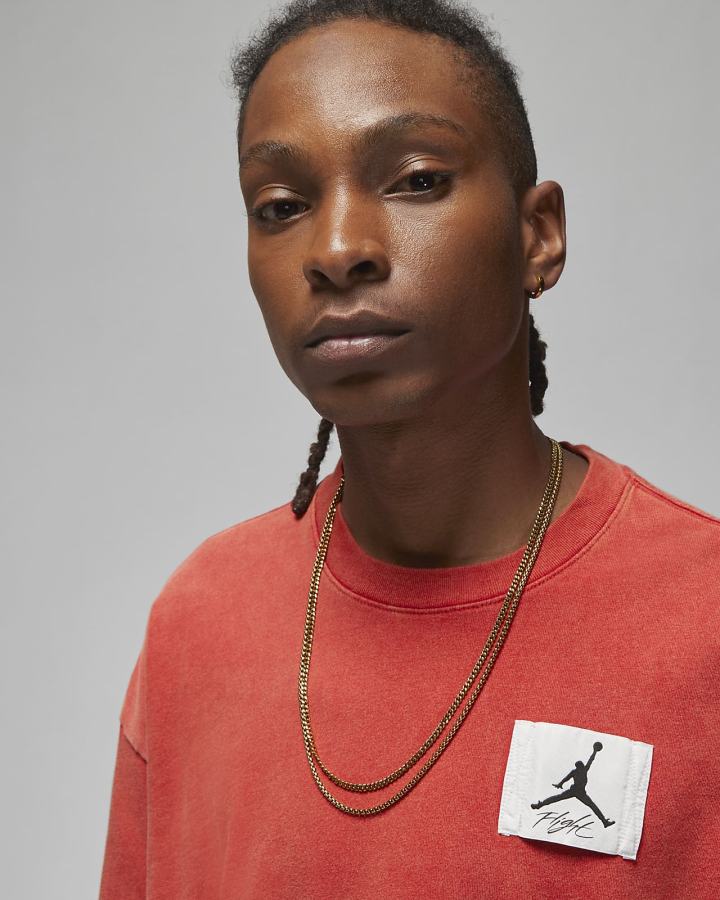 Camiseta Nike Jordan Flight Essentials Oversized Hombre Rojas | MUQRG-8123