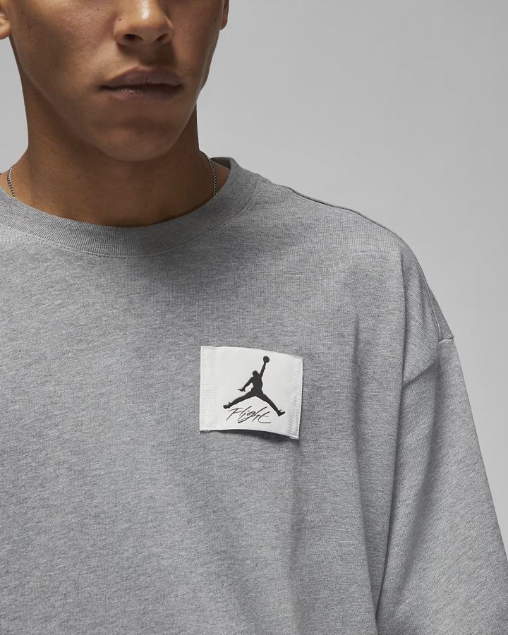 Camiseta Nike Jordan Flight Essentials Oversized Hombre Gris Oscuro | NQGKS-9567