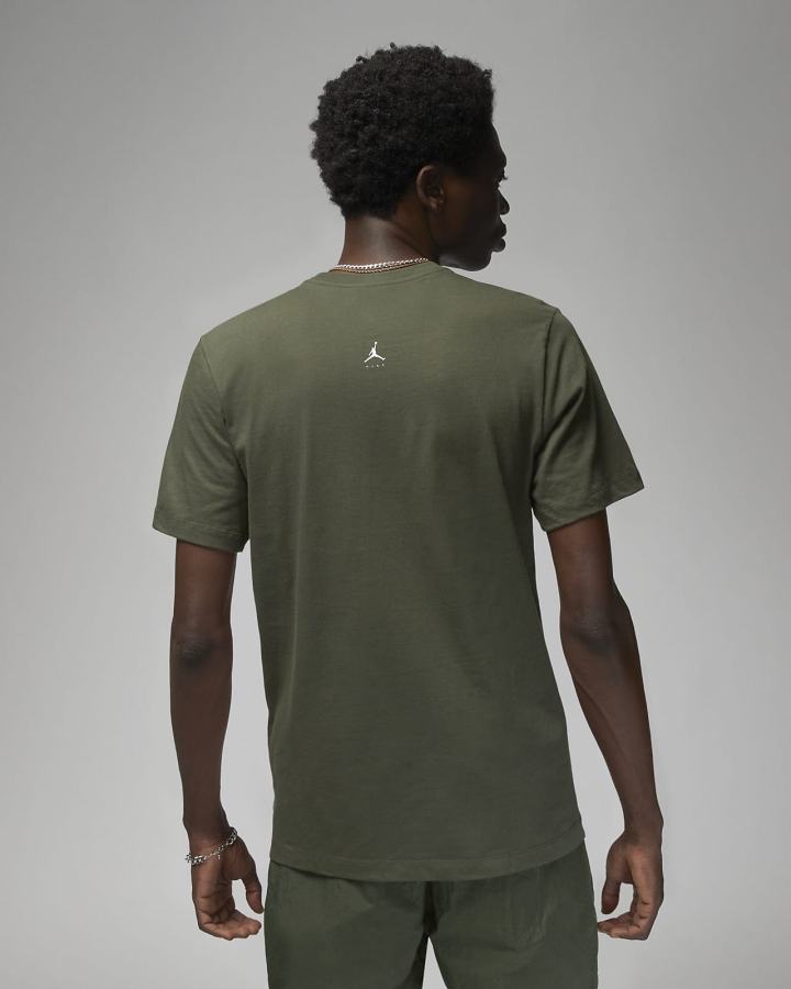 Camiseta Nike Jordan Flight MVP Hombre Kaki | VLSJF-7361