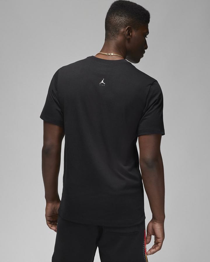 Camiseta Nike Jordan Flight MVP Hombre Negras Turquesa Blancas | SXPYZ-4769