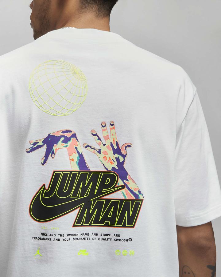 Camiseta Nike Jordan Jumpman '85 Hombre Blancas Negras | CIABE-7583