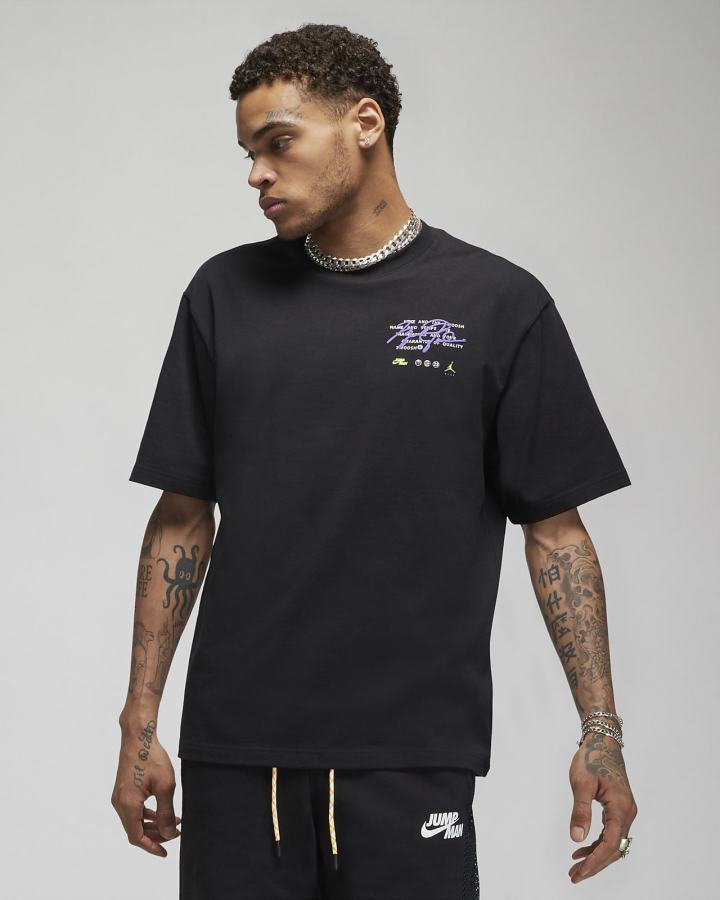 Camiseta Nike Jordan Jumpman \'85 Hombre Negras | UMLGT-0638