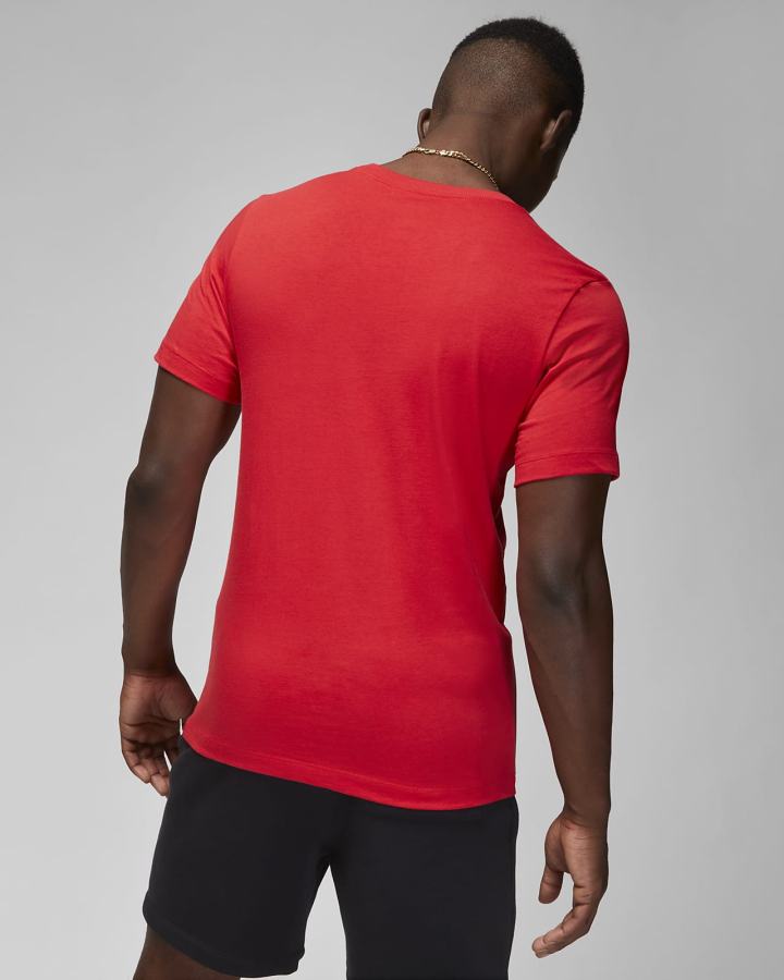 Camiseta Nike Jordan Jumpman Short-Sleeve Hombre Rojas Negras | DKLQW-5310
