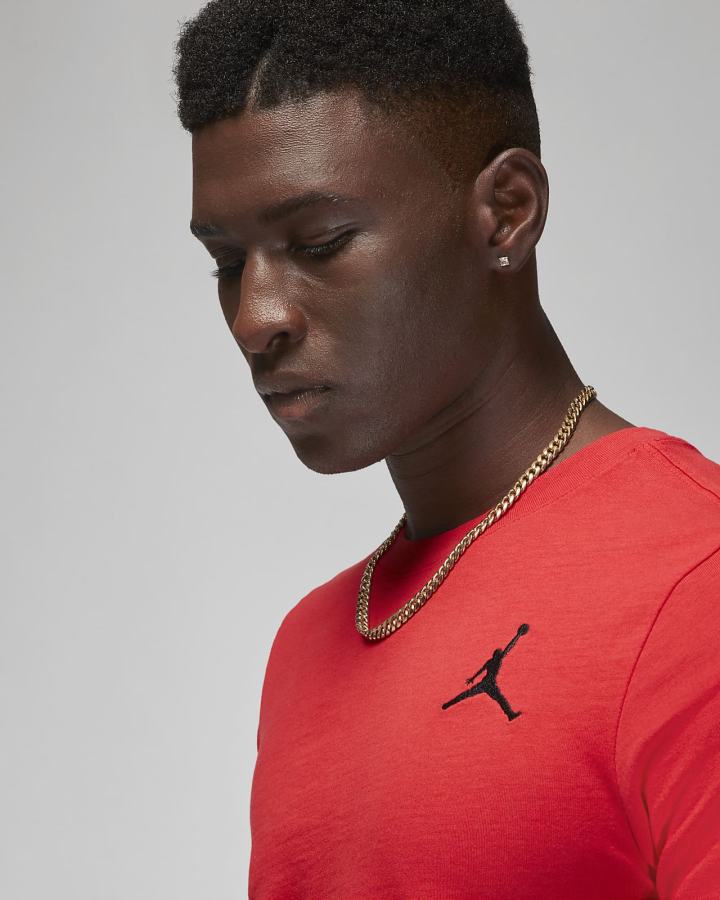 Camiseta Nike Jordan Jumpman Short-Sleeve Hombre Rojas Negras | DKLQW-5310