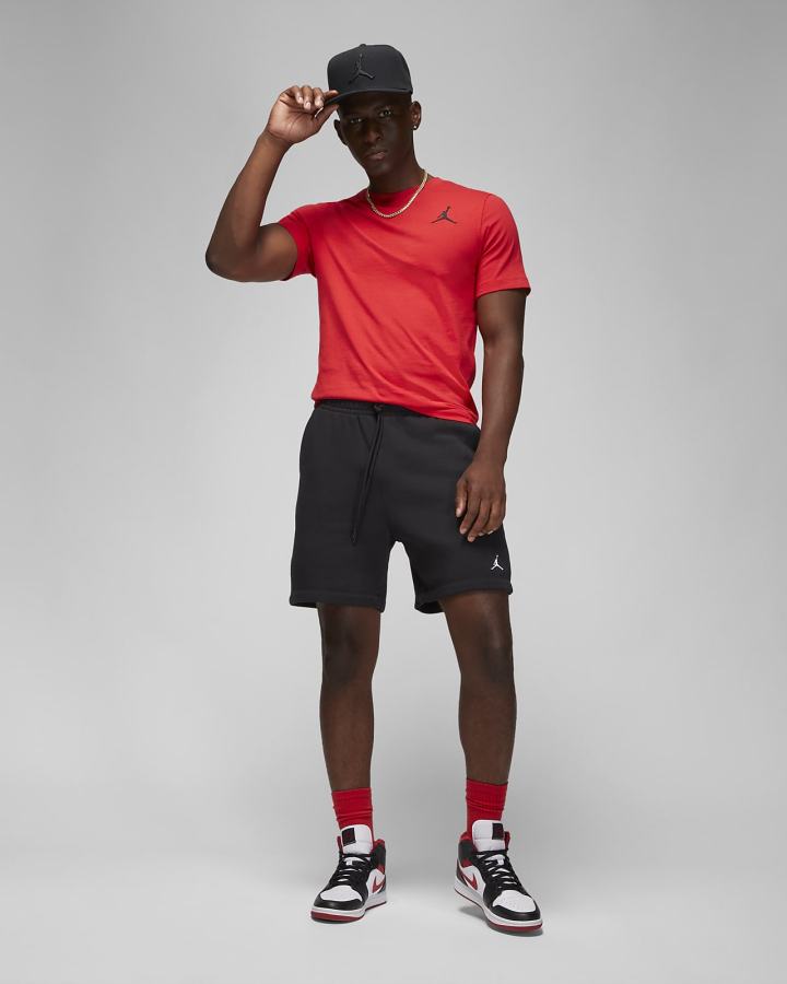 Camiseta Nike Jordan Jumpman Short-Sleeve Hombre Rojas Negras | DKLQW-5310