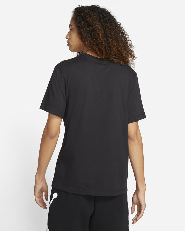 Camiseta Nike Jordan Jumpman Short-Sleeve Hombre Negras Blancas | DXZBG-2580