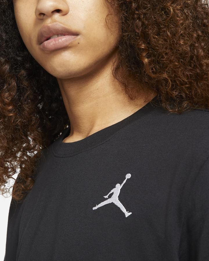 Camiseta Nike Jordan Jumpman Short-Sleeve Hombre Negras Blancas | DXZBG-2580